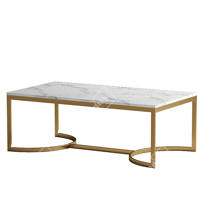 Elegant WEST SIDE Coffee Table 3D model image 3