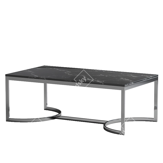 Elegant WEST SIDE Coffee Table 3D model image 4