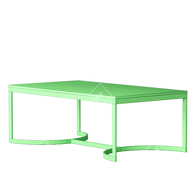 Elegant WEST SIDE Coffee Table 3D model image 1