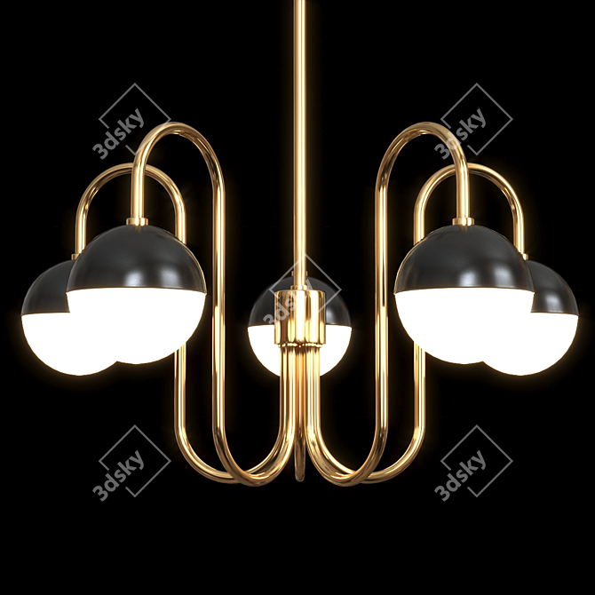 Elegant Mitzi Renee Chandelier 3D model image 3