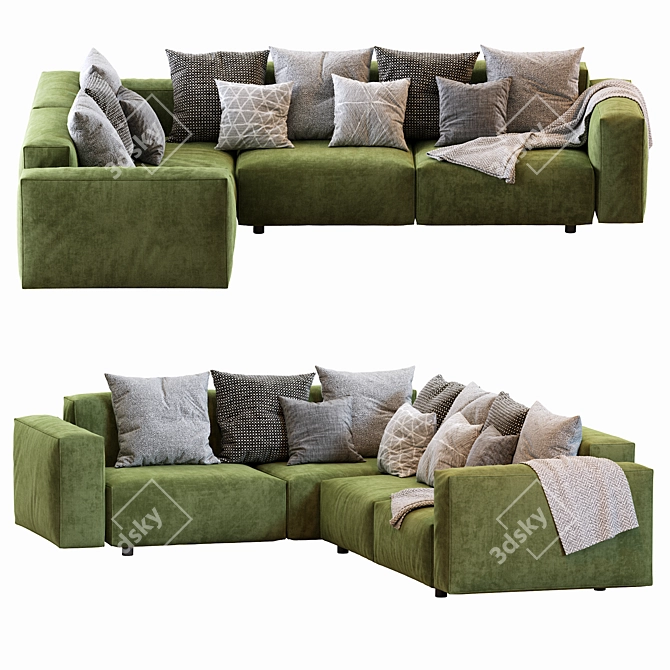 Modern Hills Sofa 2013 3D model image 4