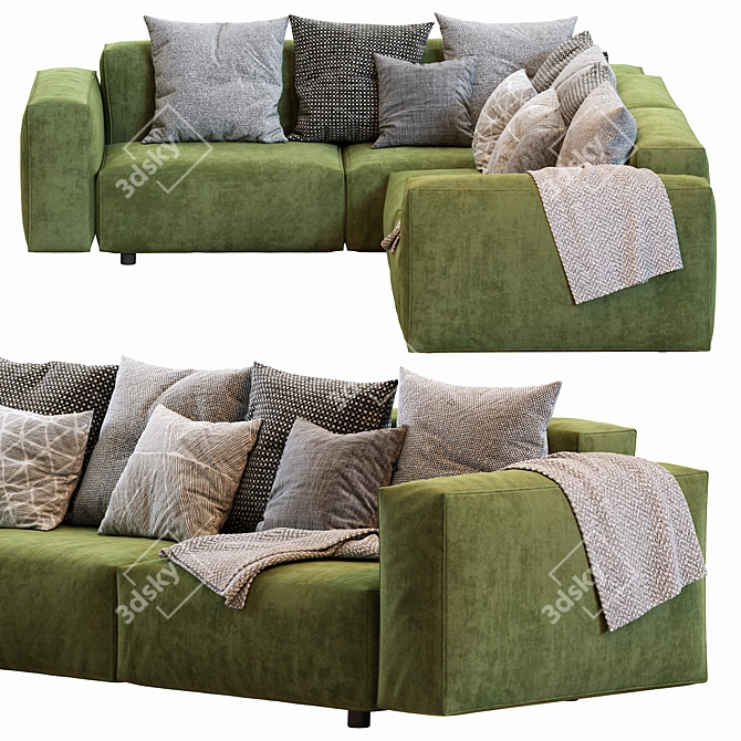 Modern Hills Sofa 2013 3D model image 5