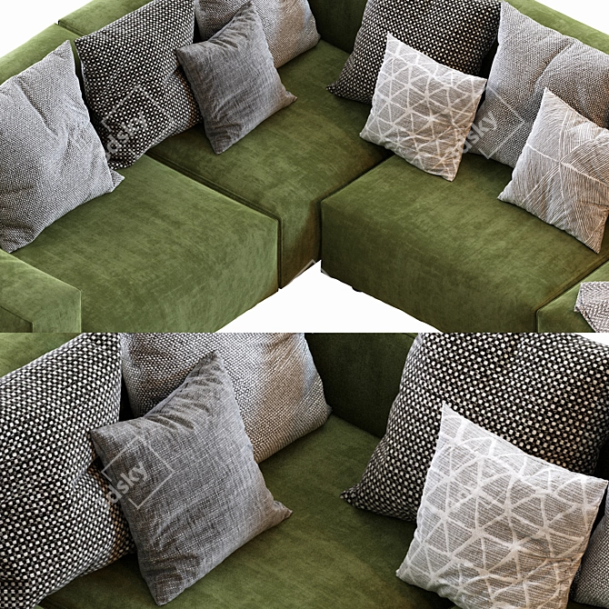 Modern Hills Sofa 2013 3D model image 6