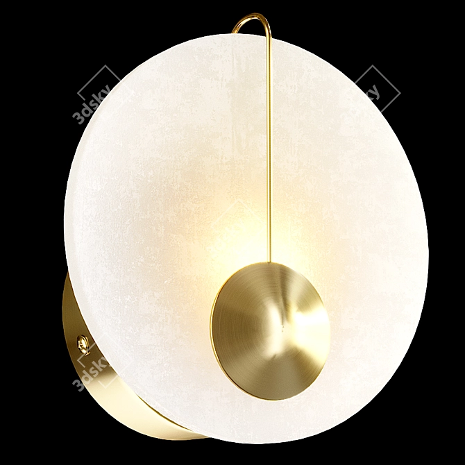 Elegant Natty Sconce by Lampatron 3D model image 1