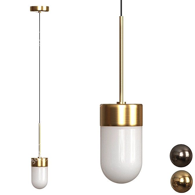 Vox Suspension Lamp: Illuminating Elegance 3D model image 1