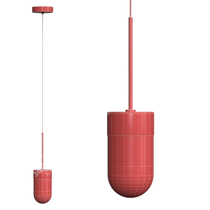 Vox Suspension Lamp: Illuminating Elegance 3D model image 3