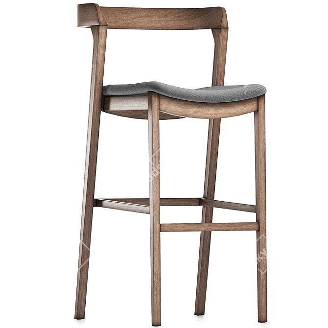 Elegant Arco Barstool by Cantarutti 3D model image 6