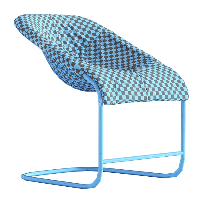Cortina Chair: Sophisticated Elegance for Any Space 3D model image 5