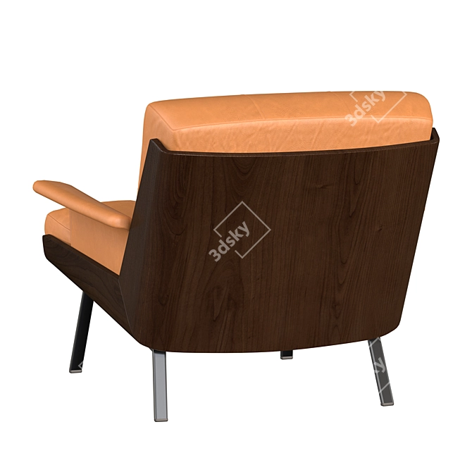 Modern Minotti Daiki Indoor Armchair 3D model image 4