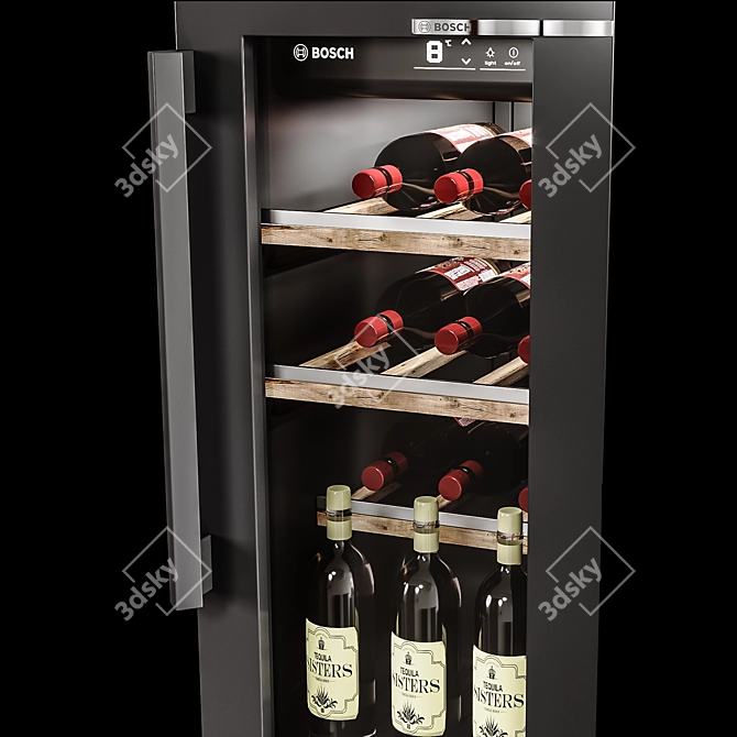 Bosch Wine Cabinet: Sleek Storage 3D model image 3