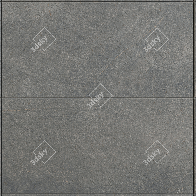 VAL DI SUSA Dark Gray Rock 60x120 Set 3D model image 2