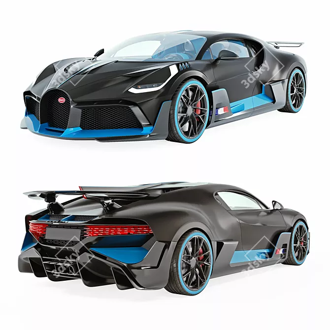 Luxurious Bugatti Divo 2018 3D model image 1