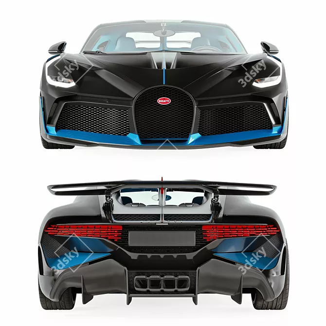 Luxurious Bugatti Divo 2018 3D model image 2