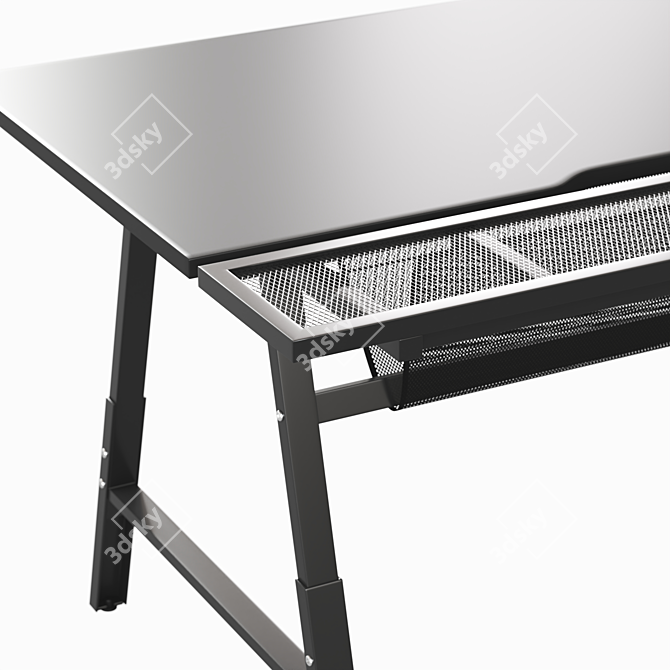 Ultimate Gaming Desk: Ikea UTESPELARE 3D model image 4