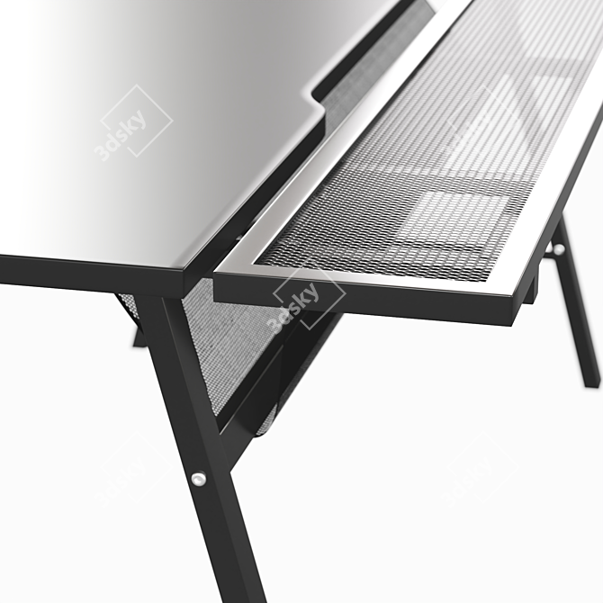 Ultimate Gaming Desk: Ikea UTESPELARE 3D model image 5