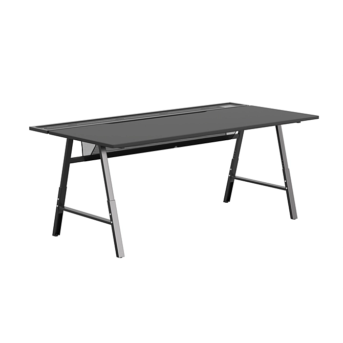 Ultimate Gaming Desk: Ikea UTESPELARE 3D model image 8