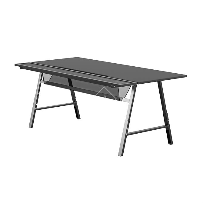 Ultimate Gaming Desk: Ikea UTESPELARE 3D model image 9