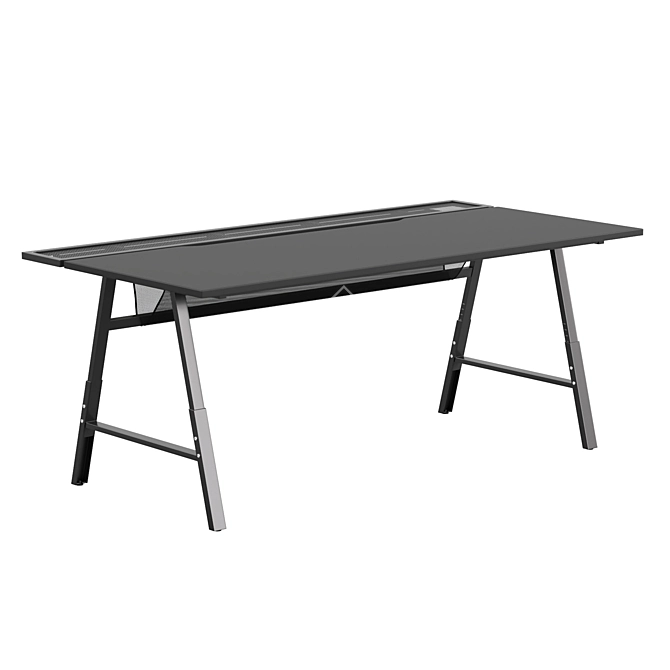 Ultimate Gaming Desk: Ikea UTESPELARE 3D model image 15