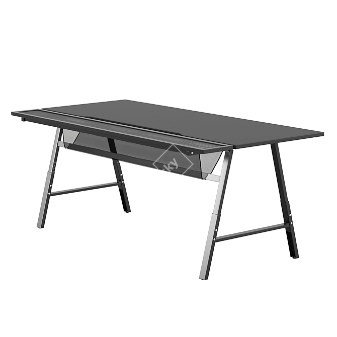 Ultimate Gaming Desk: Ikea UTESPELARE 3D model image 17