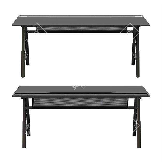 Ultimate Gaming Desk: Ikea UTESPELARE 3D model image 18