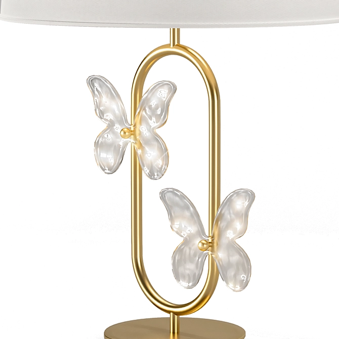 Whimsical Mariposa Table Lamp: Glamour meets elegance 3D model image 3