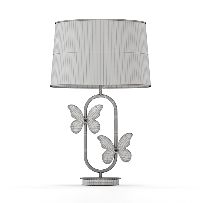 Whimsical Mariposa Table Lamp: Glamour meets elegance 3D model image 4
