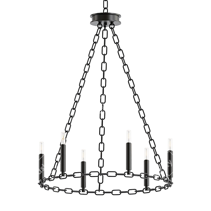 Elegant Tunstall Chandelier 3D model image 1