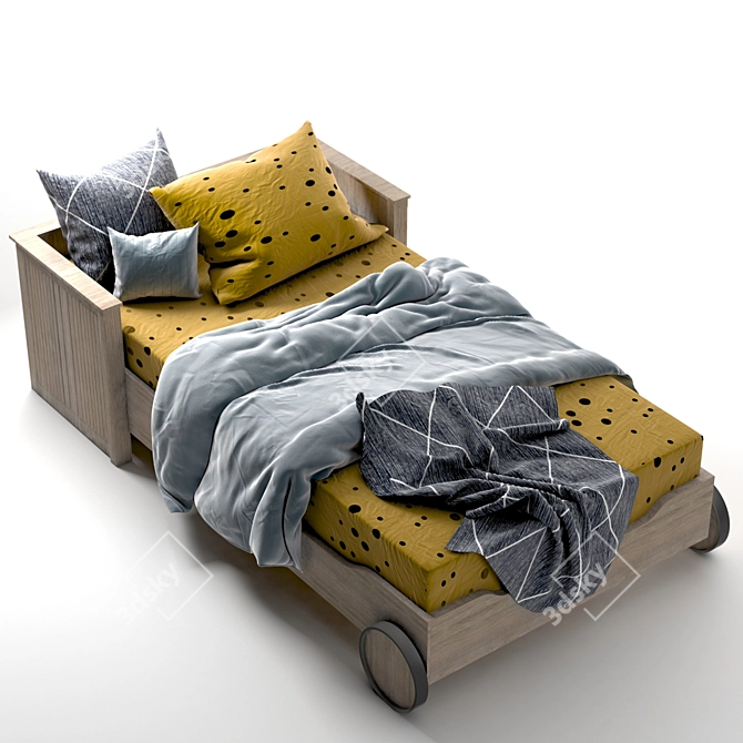 Kid's Car Bed Set 3D model image 2