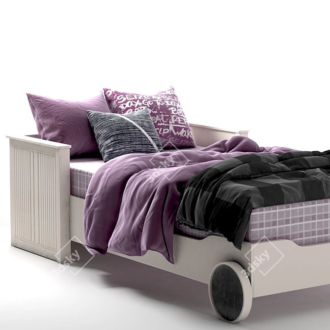 Kid's Car Bed Set 3D model image 6