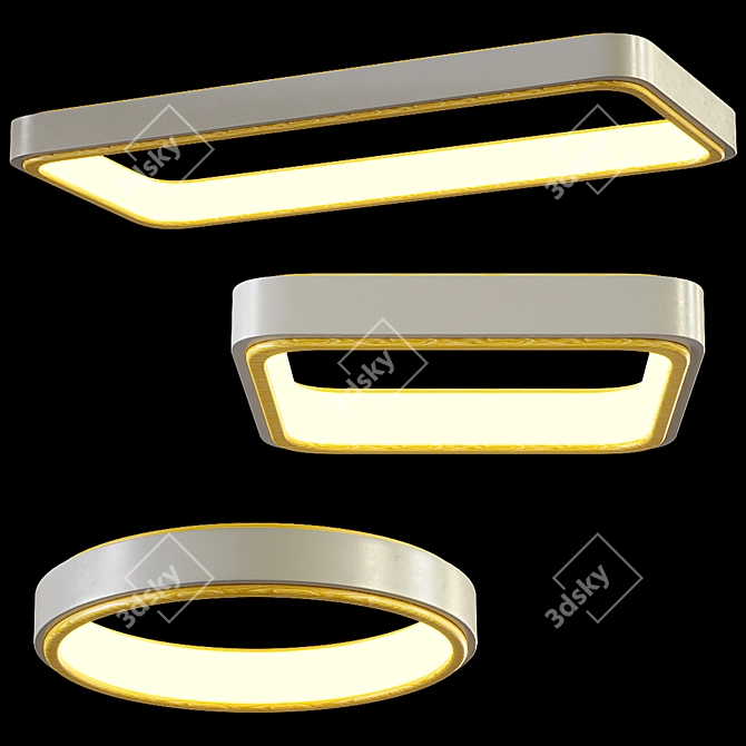 Elegant Lampatron Bristol Ceiling Light 3D model image 1