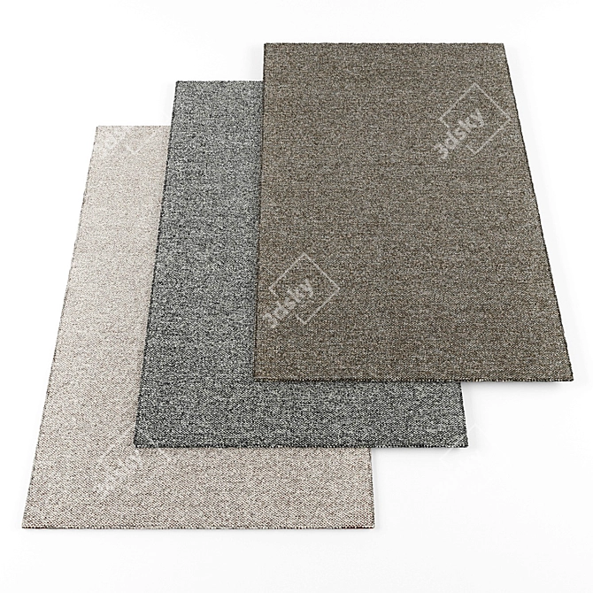 High-Resolution Rugs Bundle 3D model image 1