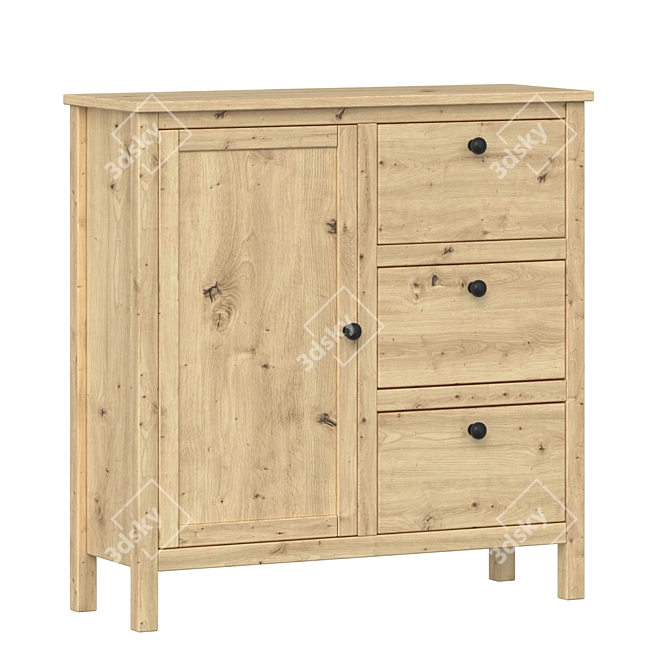 Modern Chest of Drawers - Helga-1 3D model image 3