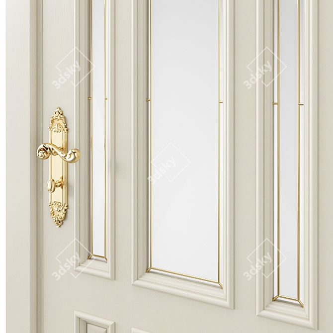 Modern Interior Door | 3dsmax 2014 + FBX 3D model image 3