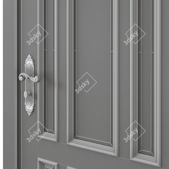 Modern Interior Door | 3dsmax 2014 + FBX 3D model image 6