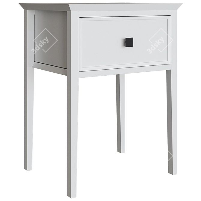 The Werby Bedside Table | Ellington Drawer 3D model image 2