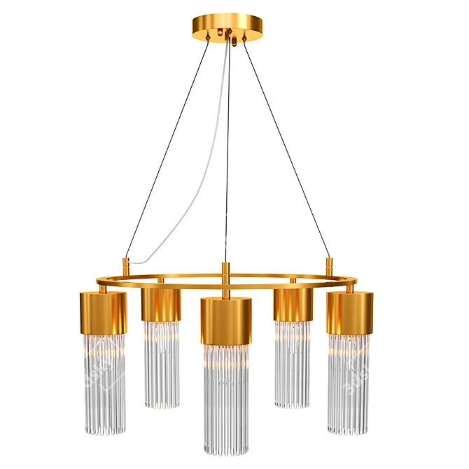 Modern Pendant Light FR5050PL-05BS 3D model image 1