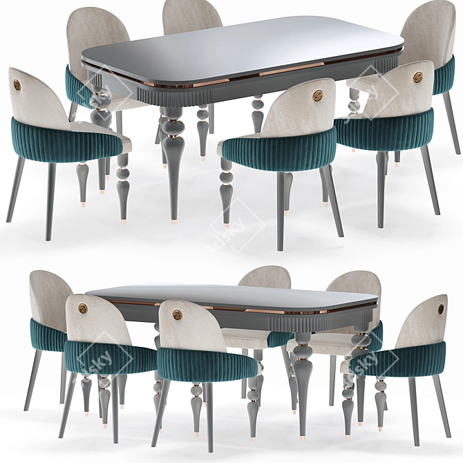 KIBRIS 2014 Dining Table 3D model image 2