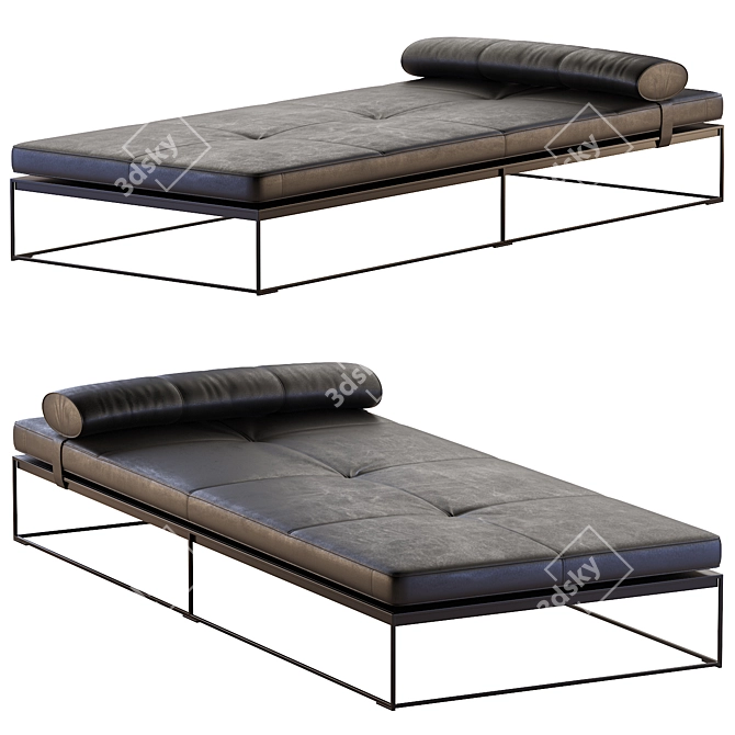 Luxury Monaco Lounge Daybed 3D model image 1