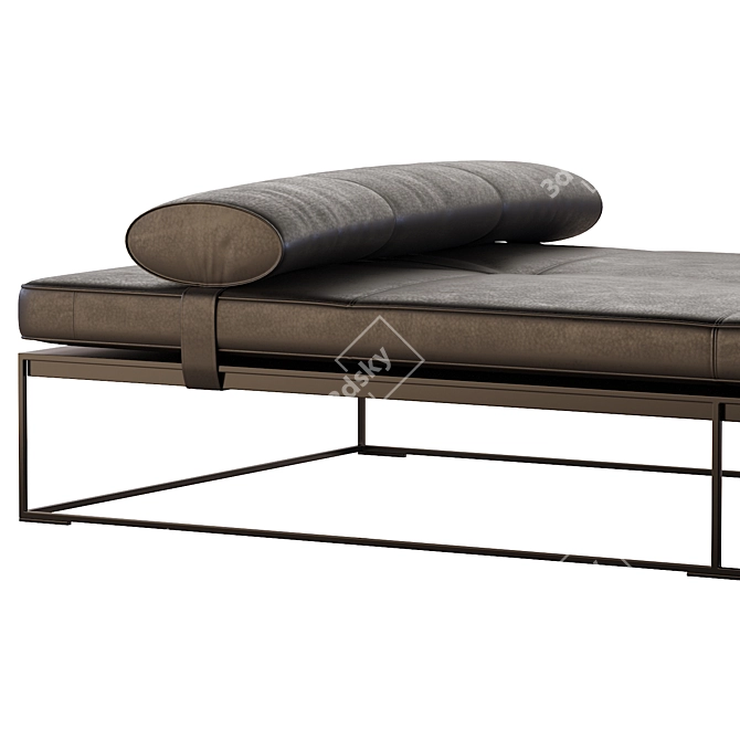 Luxury Monaco Lounge Daybed 3D model image 3