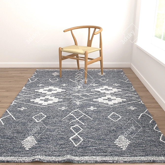 Versatile Rug Set: 6 Variations for 3D Renderings 3D model image 2