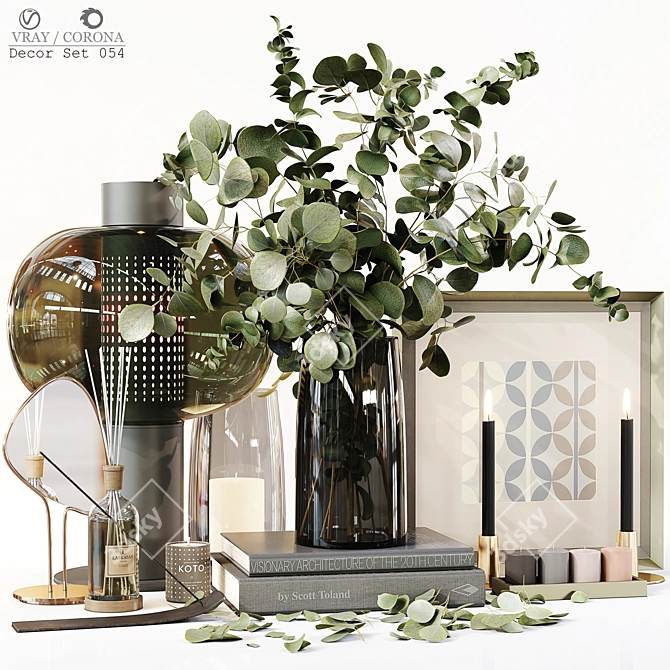 Elegant Decor Kit: Set 054 3D model image 1