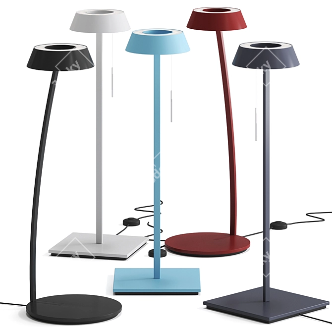 Elegant Glance Luminaire Table Lamp 3D model image 1