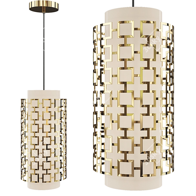 Sleek Parker Pendant Light 3D model image 1