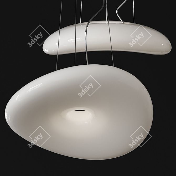 Vintage Style Pendant Lamp Stilnovo 3D model image 1