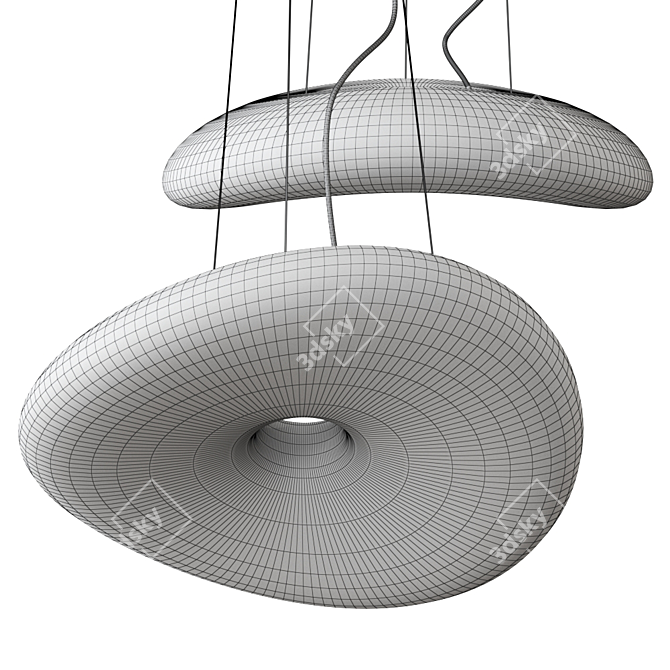 Vintage Style Pendant Lamp Stilnovo 3D model image 2