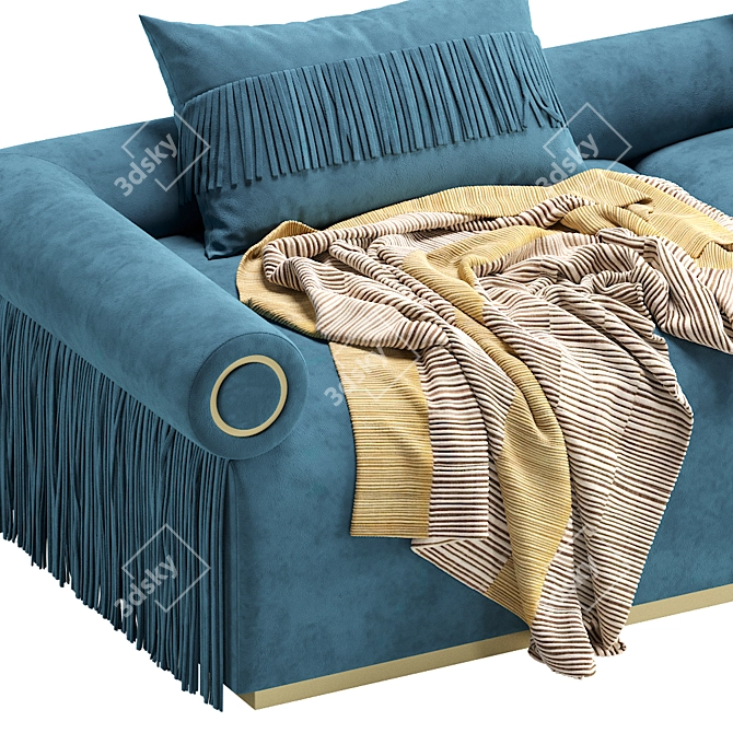 Elegant GALLIANO Sofa: Perfect Piece by Cazarina. 3D model image 3