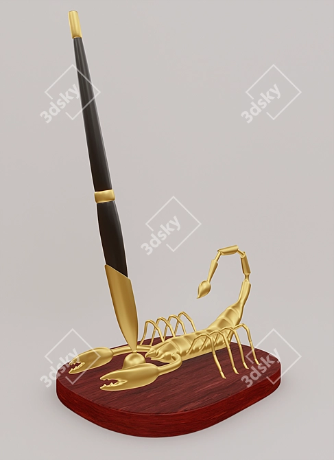 Title: Scorpion Pen Holder 3D model image 2