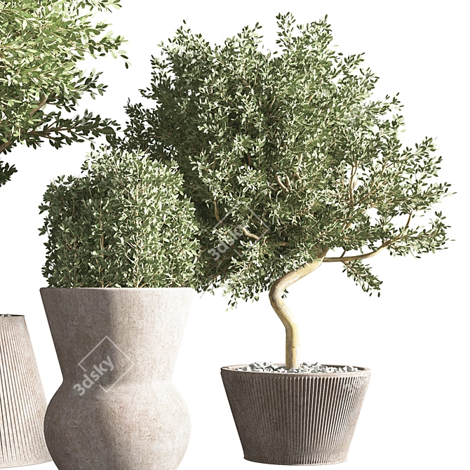 Modern Indoor Plant Stand 32 3D model image 4