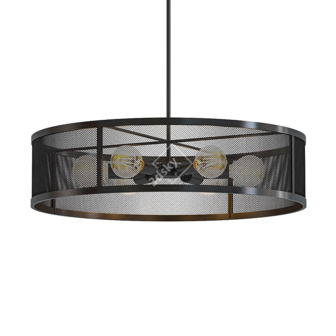 Bennett 6-Light Chandelier 3D model image 1