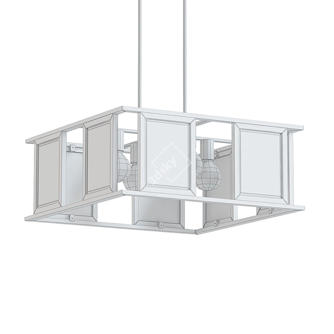 Nuvo Payne Chandelier - 4 Light 3D model image 2